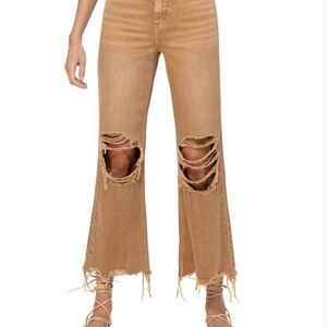 VERVET BY FLYING MONKEY Women's Super High Rise 90's Vintage-like Cropped Flare